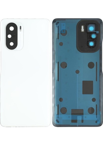 Xiaomi Redmi K40 Beyaz Arka Pil Kapağı Batarya Kapağı