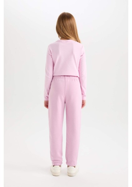 Kız Çocuk Beli Paçası Lastikli Jogger Eşofman Altı D0734A824AU