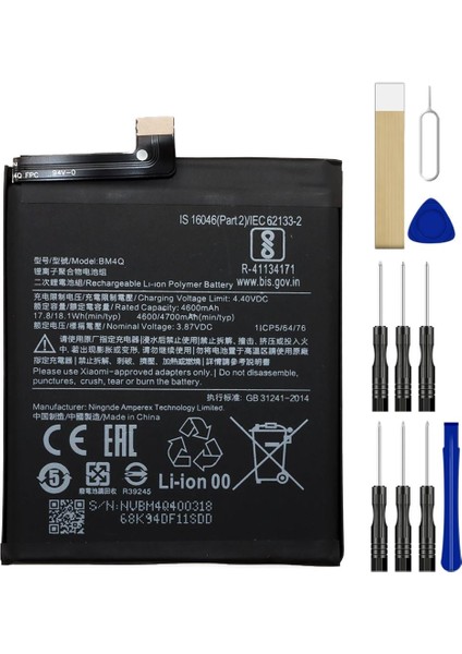 Xiaomi Redmi K30 Pro BM4Q Batarya Pil Tamir Seti ve Pil Bandı