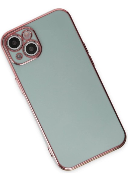 iPhone 15 Kılıf Volet Silikon - Açık Yeşil - NFND6957-7887