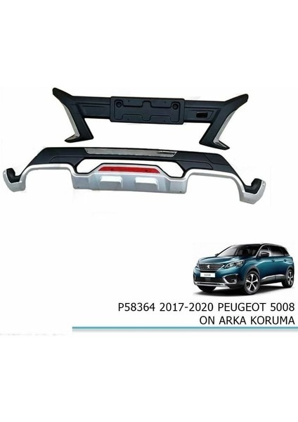 Peugeot 5008 Ön Arka Koruma Difüzör 2017-2020
