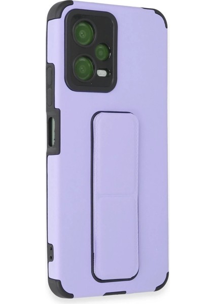 Xiaomi Poco X5 5g Kılıf Mega Standlı Silikon - Lila - NFND7238-1771 fiyatları
