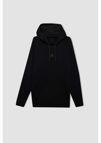 Fit Standart Fit Cepli Kapüşonlu Sporcu Sweatshirt D0926AX24AU