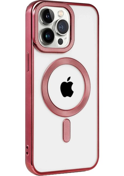 iPhone 15 Pro Kılıf Kronos Magsafe Kapak - Bordo - NFND2415-2186