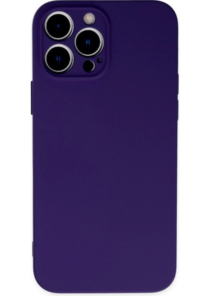 iPhone 13 Pro Kılıf Nano Içi Kadife Silikon - Mor - NFND4344-1034