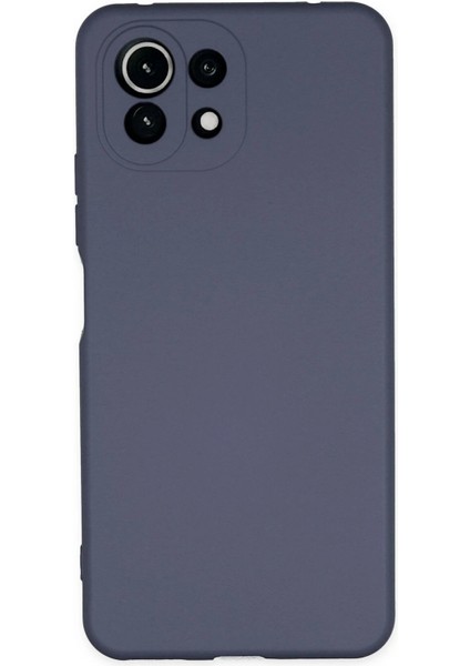 Xiaomi Mi 11 Lite Kılıf Nano Içi Kadife Silikon - Gri - NFND3135-4265