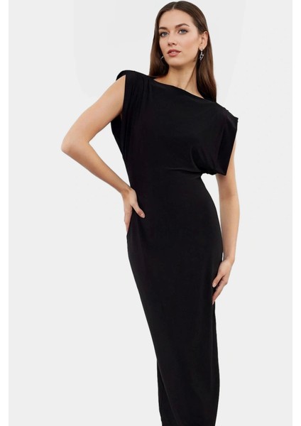 Şık Bodycon Elbise Örme Kumaş Maxi Boy Günlük Stil Özenle Seçilmiş Dayanıklı Malzeme Mükemmel Uyum