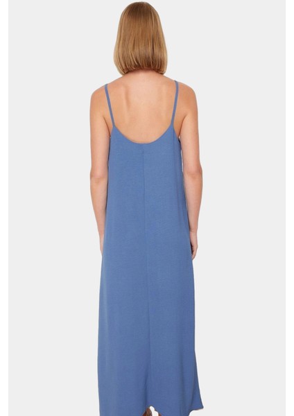 Maxi Dokuma Elbise V Yaka Shift Kalıp Polyester Yazlık Rahat Konforlu Kesim Seçkin Malzeme modelleri