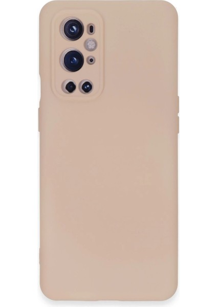 One Plus 9 Pro Kılıf Nano Içi Kadife Silikon - Pudra - NFND3878-3723