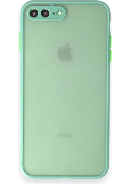 iPhone 7 Plus Kılıf Montreal Silikon Kapak - Turkuaz - NFND6028-6950