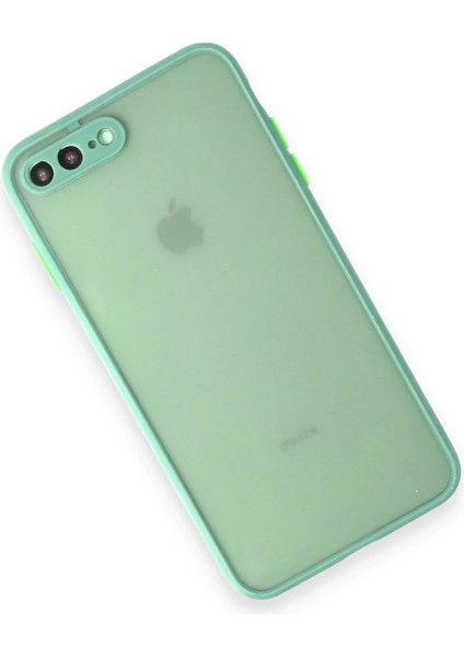 iPhone 7 Plus Kılıf Montreal Silikon Kapak - Turkuaz - NFND6028-6950