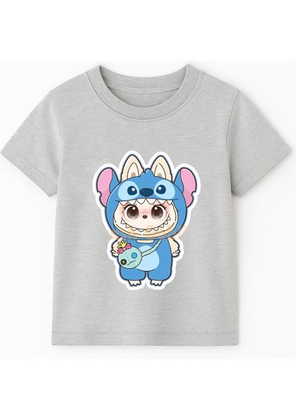 Labubu Baskılı Kız Çocuk Pamuklu Tişört - Yazlık Rahat Günlük Çocuk T-Shirt Kısa Kollu 3-14 Yaş Tişört fiyatları