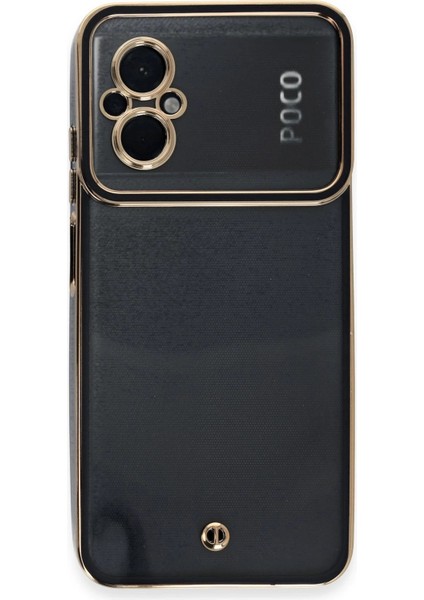 Xiaomi Poco M5 Kılıf Liva Lens Silikon - Siyah - NFND1915-7759