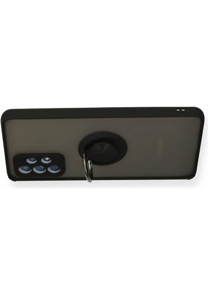 Samsung Galaxy A32 Kılıf Montreal Yüzüklü Silikon Kapak - Siyah - NFND1589-3206 modelleri