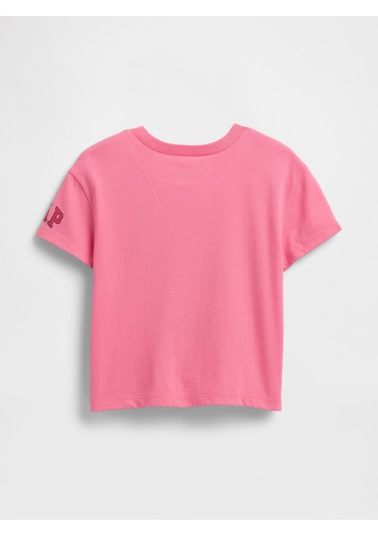 Kız Bebek Pembe Lilo & Stitch Grafik Baskılı T-Shirt modelleri