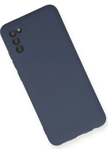 Samsung Galaxy A03S Kılıf Nano Içi Kadife Silikon - Gri - NFND8179-3800