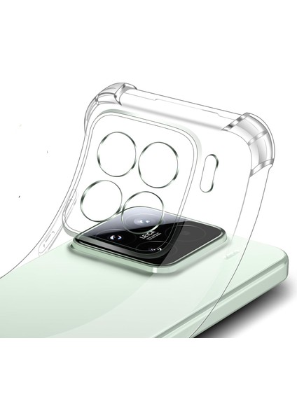 Xiaomi Mi 15 Pro ile Uyumlu Kapak Kamera Korumalı Airbag Antishock Köşe Korumalı Şeffaf Silikon Kılıf fiyatları
