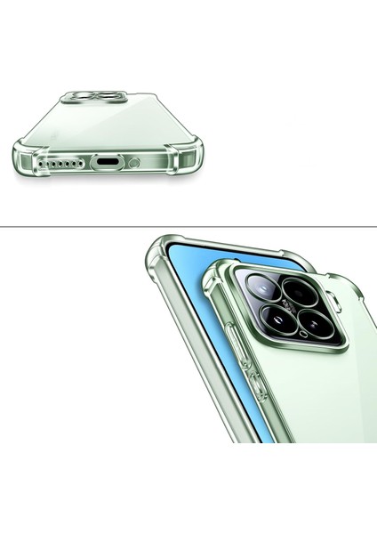 Xiaomi Mi 15 Pro ile Uyumlu Kapak Kamera Korumalı Airbag Antishock Köşe Korumalı Şeffaf Silikon Kılıf fırsatları