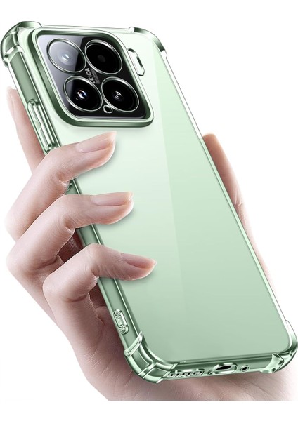 Xiaomi Mi 15 Pro ile Uyumlu Kapak Kamera Korumalı Airbag Antishock Köşe Korumalı Şeffaf Silikon Kılıf indirimleri