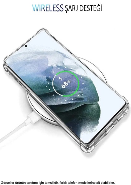 Xiaomi Mi 15 Pro ile Uyumlu Kapak Kamera Korumalı Airbag Antishock Köşe Korumalı Şeffaf Silikon Kılıf