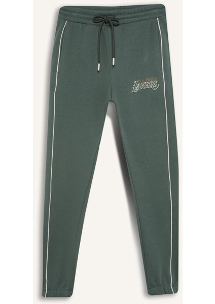 fit Nba Los Angeles Lakers Kalın Jogger Eşofman Altı Standart Fit Cepli Beli BAĞCIKLI A7230AX24WN