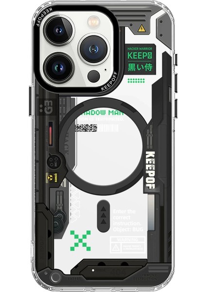iPhone 15 Pro Max Future Armor Magsafe Kapak - Black Samurai - NFND7499-7209