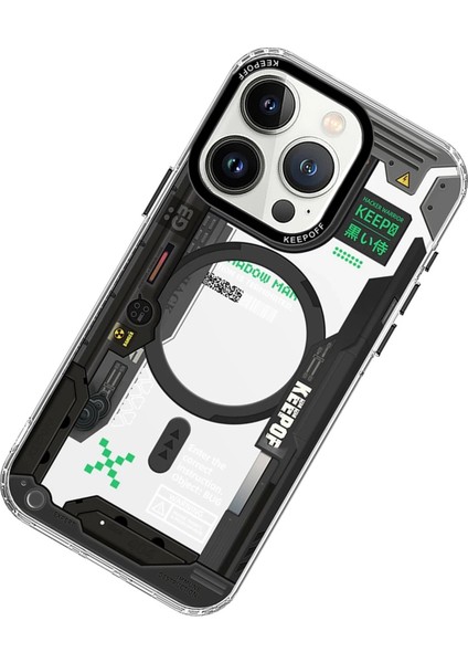 iPhone 15 Pro Max Future Armor Magsafe Kapak - Black Samurai - NFND7499-7209