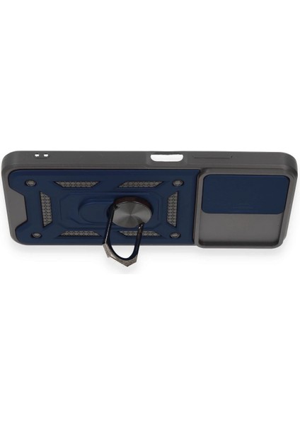 Xiaomi Redmi Note 12 4g Kılıf Pars Lens Yüzüklü Silikon - Lacivert - NFND8232-3125