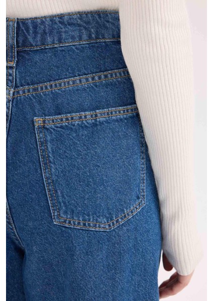 90's Wide Leg Yüksek Bel Geniş Paça Uzun Jean Pantolon D1344AX24WN