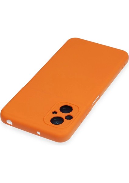 Xiaomi Poco M5 Kılıf Nano Içi Kadife Silikon - Turuncu - NFND4165-8943