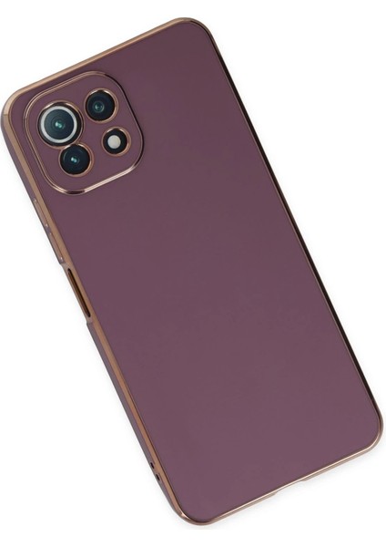 Xiaomi Mi 11 Lite Kılıf Volet Silikon - Mor - NFND7842-7633