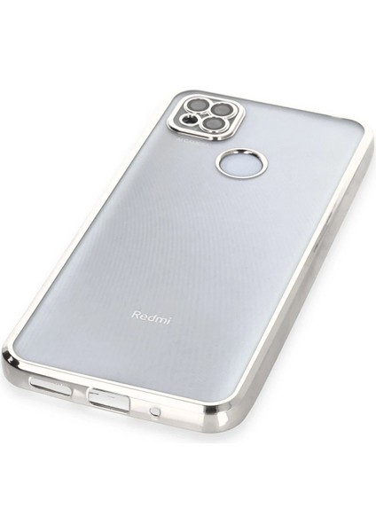 Xiaomi Redmi 9c Kılıf Lensli Silikon - Gümüş - NFND8239-9659