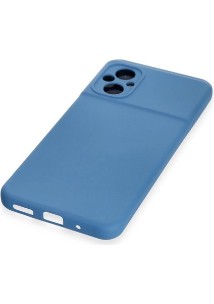 Xiaomi Poco M5 Kılıf Nano Içi Kadife Silikon - Mavi - NFND2082-3944