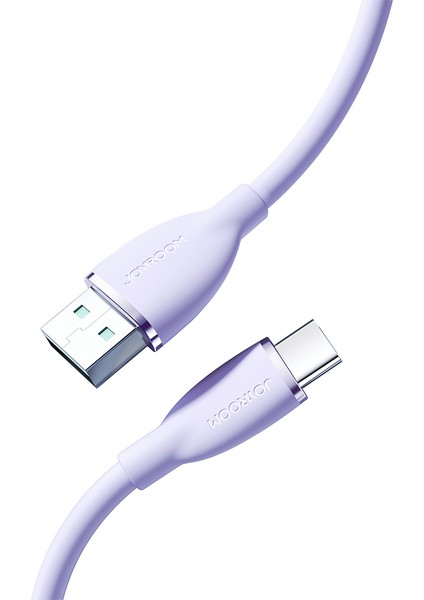 Joyroom SA29-AC3 3A USB A-Type C 1.2m-Purple