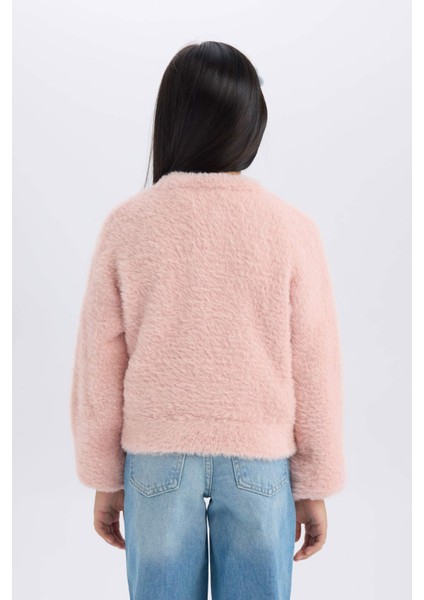 Kız Çocuk Crop Bisiklet Yaka Triko Kazak D1359A824WN