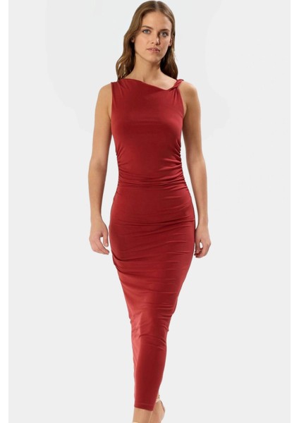 Maxi Elbise Bodycon Kalıp Örme Kumaş Günlük Şık Tasarım Yüksek Kalite Trend