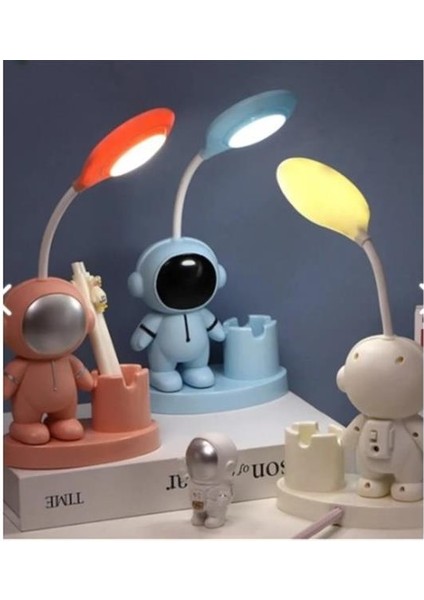 LED Astronot Masa Lambası ve Kalemlik