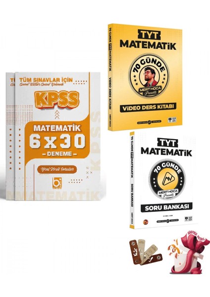 2026 Yks Tyt 70 Günde Matematik Muhteşem 3lü Set Mert Hoca ve Big
