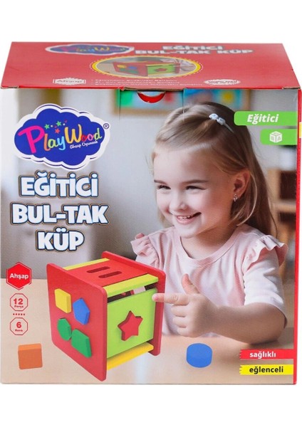 ONY-411 Ahşap Eğitici Bultak Küp -Onyıl Oyuncak modelleri