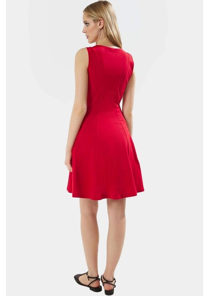 Yazlık Mini Örme Elbise Bisiklet Yaka Kadın Günlük Modern Stil Şık Görünüm modelleri