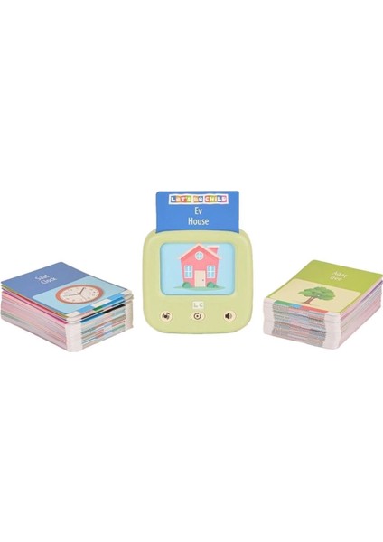 LC-31050 Öğretici Türkçe-Ingilizce Konuşan Flash Kartlar -Let's Be Child