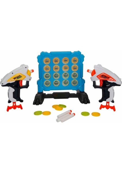 3574 Zapp Toys Hedef Tahtalı Sünger Dart Atan Silah Seti
