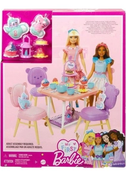 HMM65 My First Barbie - Ilk Barbie Bebeğim Çay Partisi Oyun Seti fırsatları