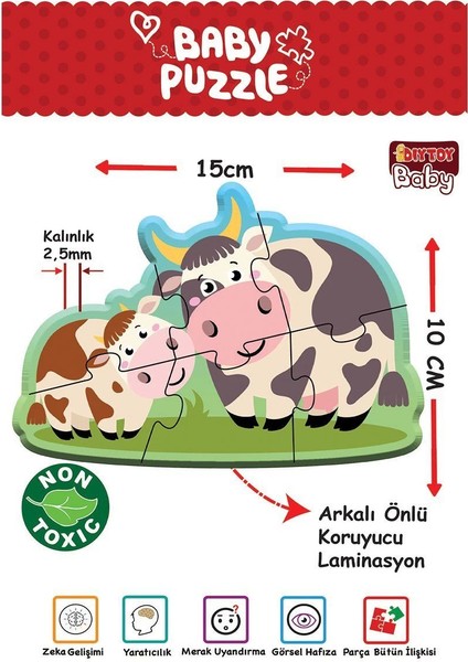 1734 Dıytoy, Baby Puzzle- Ilk Çiftlik Puzzle