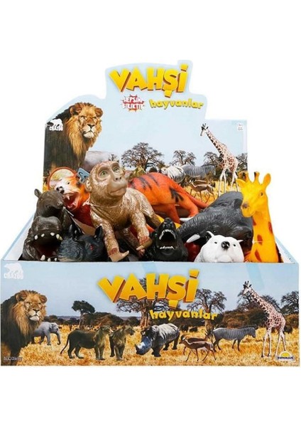 S00000725 Vahşi Hayvanlar Foam Sesli 27CM -Sun - 1 Adet Stokta Olan Gönderilir