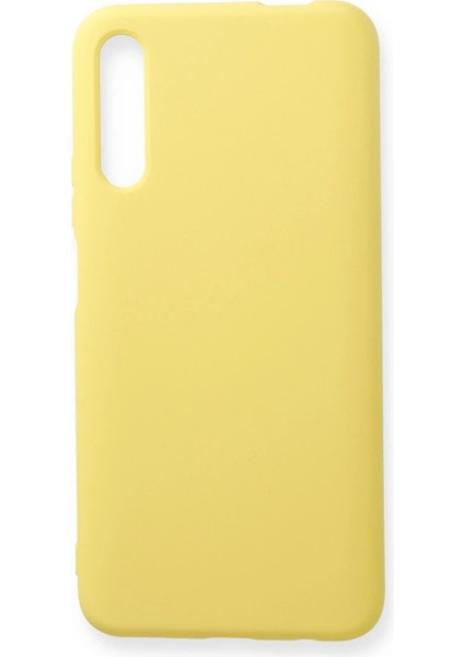 Huawei P Smart Pro / Y9S Kılıf Nano Içi Kadife Silikon - Sarı - NFND1984-7982