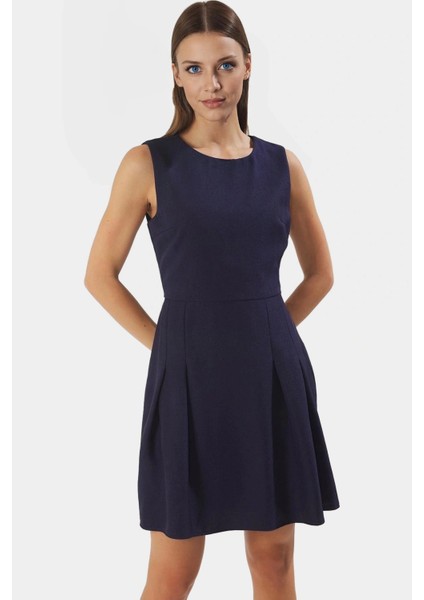 A Line Mini Keten Görünümlü Polyester Elbise Yazlık Günlük Tarz Kullanım Için fiyatları