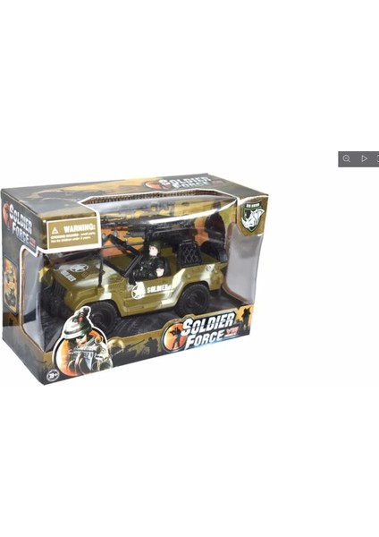 Combat Force Figür ve Askeri Jeep