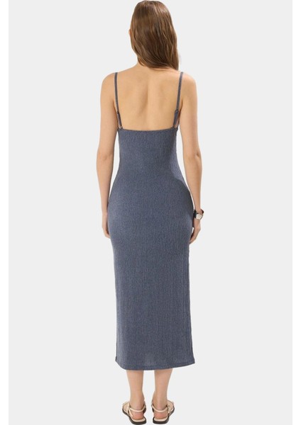 Kadın Midi Boy Örme Elbise V Yaka Bodycon Günlük Şık Konforlu Kesim Özenle Seçilmiş modelleri