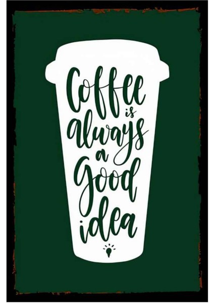 Coffee Bardak Mdf Poster, Modern Duvar Dekoru, Sanatsal Poster, Ev Ofis, Cafe Duvar Süs